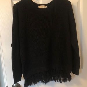 Michael Kors Black Fringe sweater